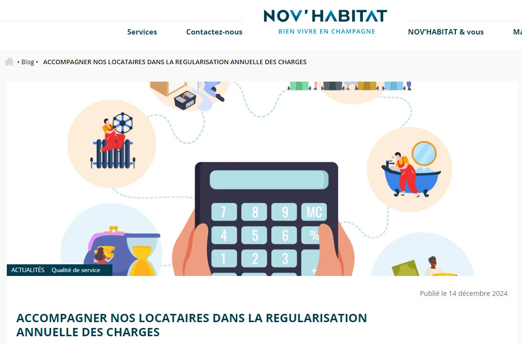 Nov'Habitat - Accompagner nos locataires dans la régulation annuelle des charges